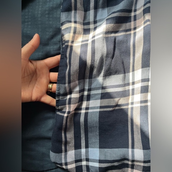 Barbour Baymouth Linen Blend Shirt Tunic Navy Size 6 Style LSH1301NY73 - Picture 9 of 12